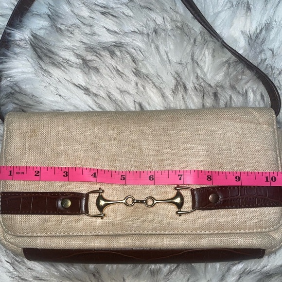 Y2k bag shoulder bag brown bag canvas bag flap bag vintage shoulder bag - Picture 12 of 12